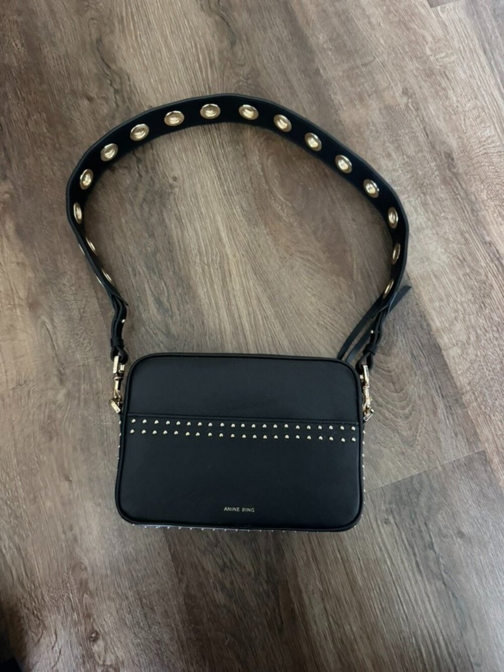 Anine Bing Alice Leather Camera Bag